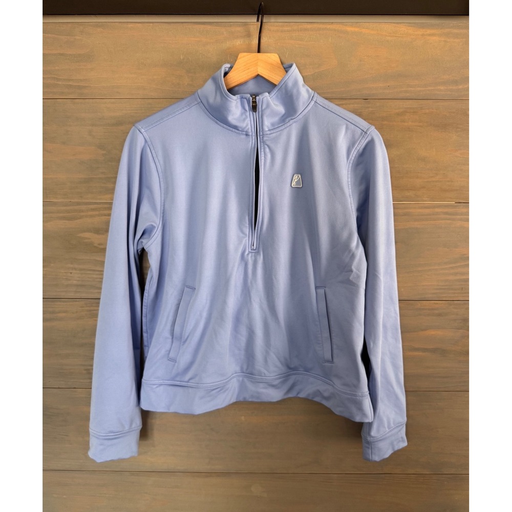 Karsten PING Womens Blue Quarter Zip Pullover Golf Activewear Jacket Size‎ M
